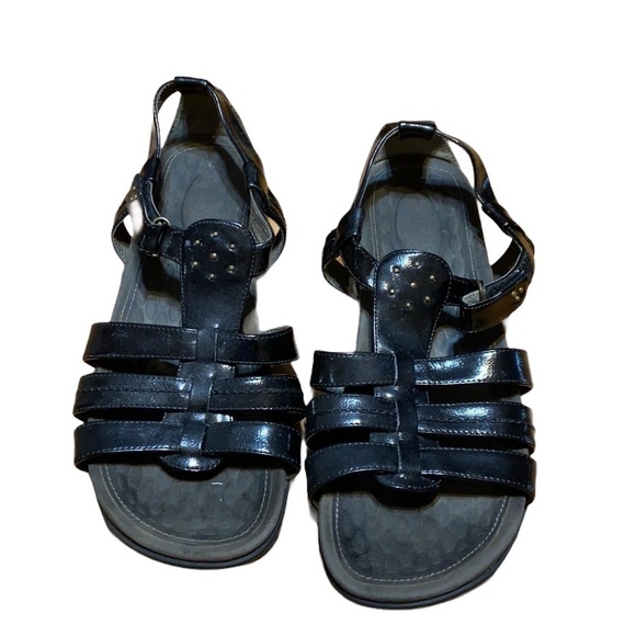 Primo by Clark’s black adjustable strap sandals - Picture 1 of 10